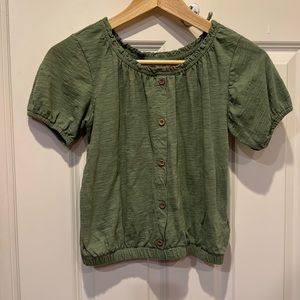 Old Navy girls shirt-sleeve blouse